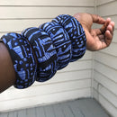 Ndop Bamileke Large Ankara Bangles Bracelets - Afrilege