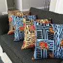 Bana Satin African Print Decorative Pillow Covers - Afrilege