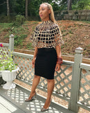 Aveye African print web cape Shoulder Choker Necklace - Afrilege