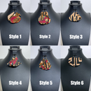 Bana Orange African print drop earrings - Afrilege