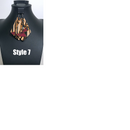 Bana Orange African print drop earrings - Afrilege