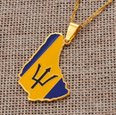 Barbados Map Pendant Necklace - Afrilege