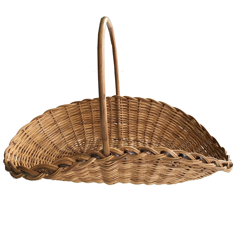 African Hand Woven Wicker Basket with handle - Afrilege