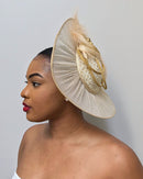 Wedding Fascinator hair clip hat - Afrilege