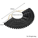 Egyptian Inspired Maxi Choker Necklace (Black) - Afrilege