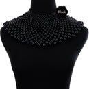 Egyptian Inspired Maxi Choker Necklace (Black) - Afrilege