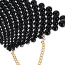 Egyptian Inspired Maxi Choker Necklace (Black) - Afrilege