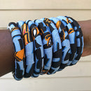 Bana African Print Bangle Bracelets - Afrilege