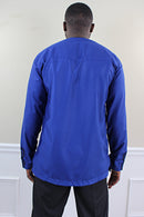 Haija African men wear 2-pieces - Blue & Black - Afrilege