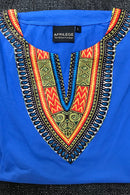 Blue African Dashiki Men T-shirt - Afrilege