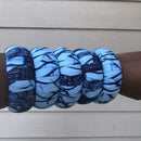 Akin Large Ankara Bangles Bracelets - Afrilege