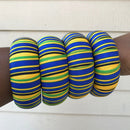 Adama Large Ankara Bangles Bracelets - Afrilege