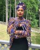 Mandisa Print Multi-Strand Statement 44 lines necklace - Afrilege