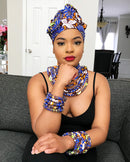 Mandisa African print choker necklace - Afrilege