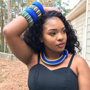Adama African Print Knot Jewelry Set ( Necklace - Bracelets - earrings) - Afrilege