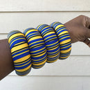 Adama African Print Bangle Bracelets - Afrilege