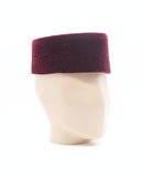 Bordeaux velvet African Kufi hat for men - Afrilege