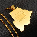 Botswana Map Pendant Necklace - Afrilege