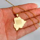 Botswana Map Pendant Necklace - Afrilege