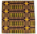 Kadir African Print Bow Tie and Square Pocket Set (Brown kente) - Afrilege