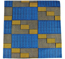 Kael African Print Bow Tie and Square Pocket Set (Blue kente) - Afrilege