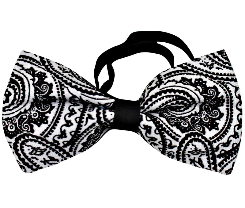 Val Black & white Bow Tie - Afrilege