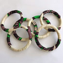 African Print Bangles Bracelets - Afrilege