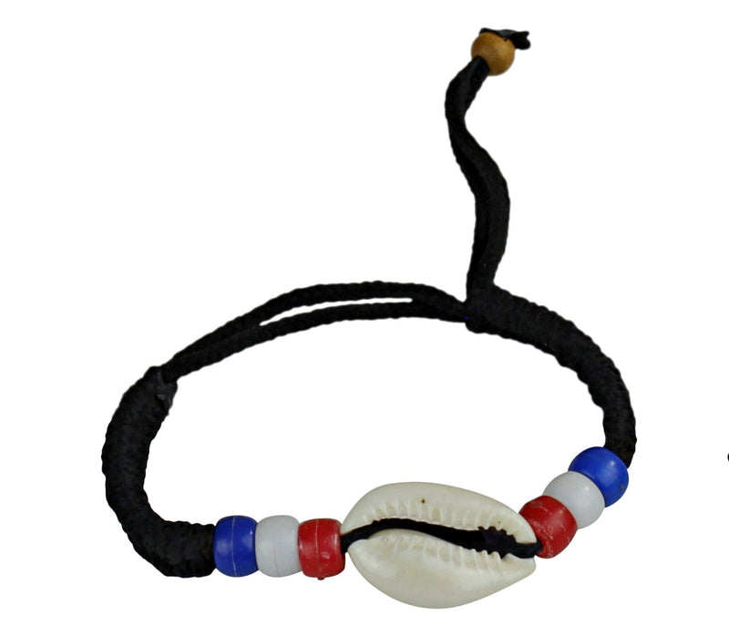 Beaded Cowry Flag Charmed Bracelets - Afrilege