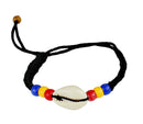 Beaded Cowry Flag Charmed Bracelets - Afrilege