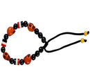 Beaded Skull Charmed Bracelet - Afrilege