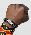 "Diesel for successful living" Symbol Men Leather Bracelets - Afrilege