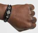 Dollar Symbol Men Leather Bracelets - Afrilege