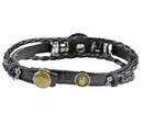 Flower Men Leather Bracelets - Afrilege