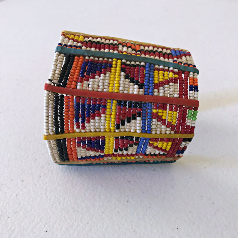 Maasai beaded Cuff bracelet - Afrilege