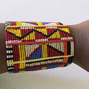 Maasai beaded Cuff bracelet - Afrilege