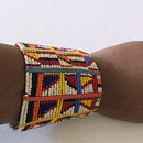 Maasai beaded Cuff bracelet - Afrilege