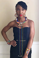 Maasai beaded Cuff bracelet - Afrilege