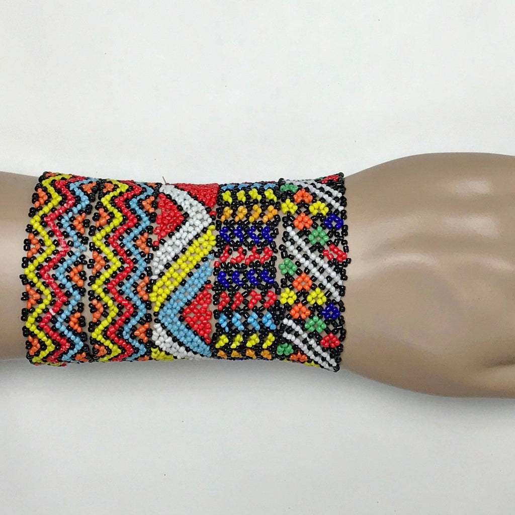 Maasai Bracelet with 20 Rows of Beads- Ornate | eBay