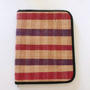 Handmade w/ straw fibers document holder/ computer bag / portfolio - Afrilege