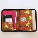 Handmade w/ straw fibers document holder/ computer bag / portfolio - Afrilege