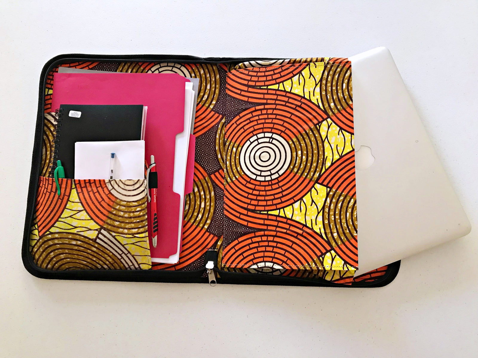 Handmade w/ Straw Fibers Document Holder/ Computer Bag / Portfolio ...