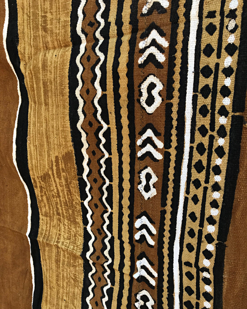 African Bogolan Mud cloth- MUSTARD - Afrilege