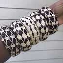 Aveye African Print Bangle Bracelets - Afrilege