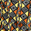 Satin Silk Mudcloth print fabric - Afrilege