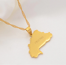 Burkina Faso Map Pendant Necklace - Afrilege