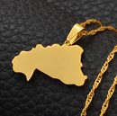 Burkina Faso Map Pendant Necklace - Afrilege