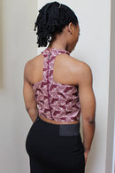 African Print Silk Crop top - Afrilege