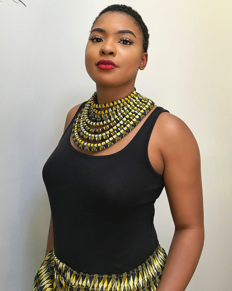 Desta Africa Print Choker necklace - Afrilege