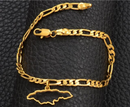 Jamaica Map Ankle Bracelet - Afrilege