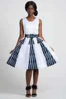 Bandjoun African Dress (White) - Afrilege